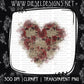 Vintage Heart Clipart  | 300 DPI | Transparent PNG | Clipart |