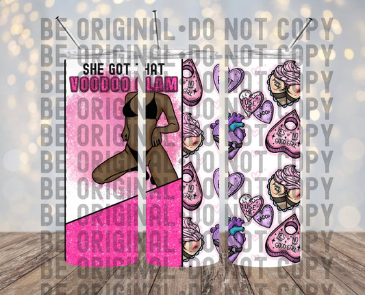 Voodoo Clam Tumbler | 300 DPI | 20 oz Skinny Tumbler Wrap