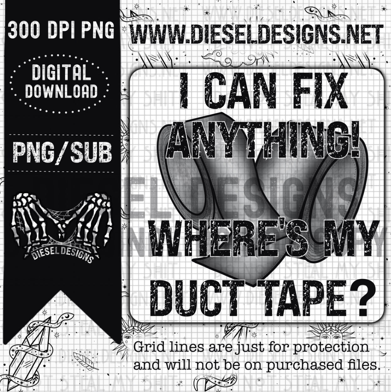 Where is Duct Tape | 300 DPI | Transparent PNG