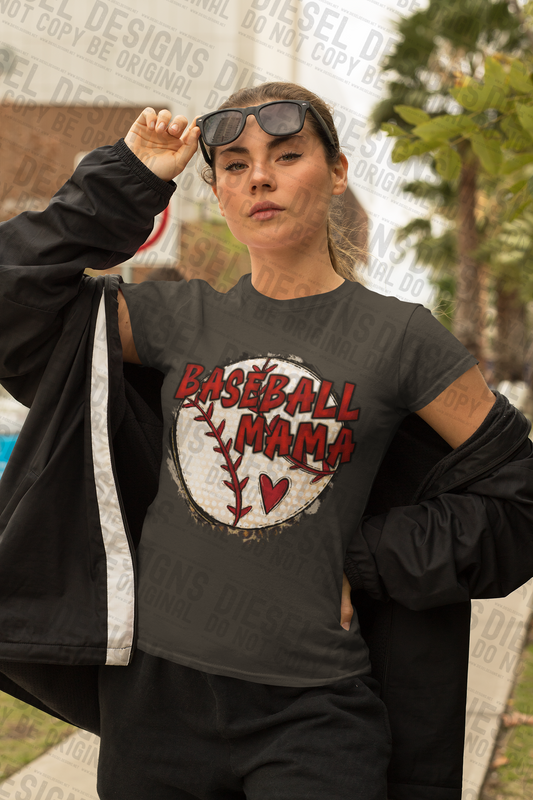 Baseball mama  | 300 DPI | Transparent PNG