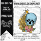 Bee Skull  | 300 DPI | Transparent PNG