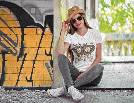 Calm Your Mits Glitter | 300 DPI | Transparent PNG