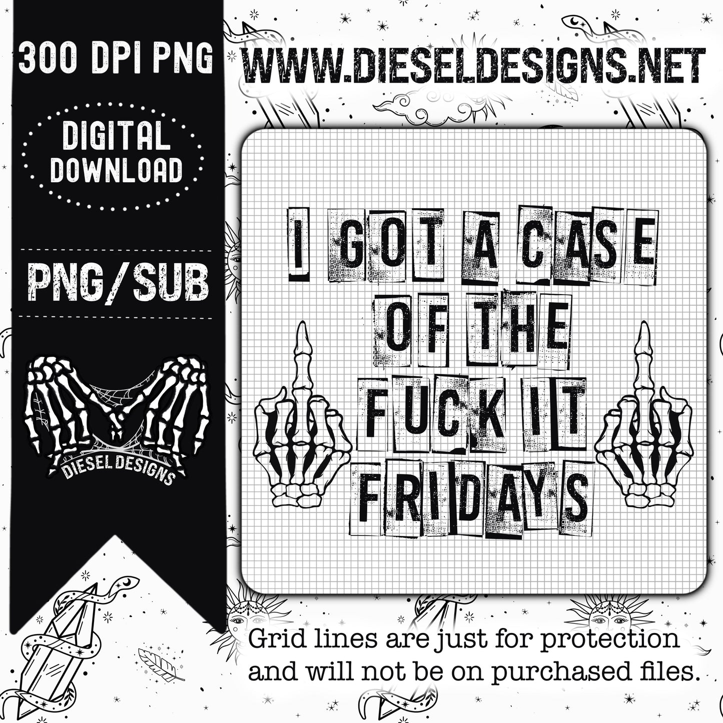 Fuck It Friday | 300 DPI | PNG |