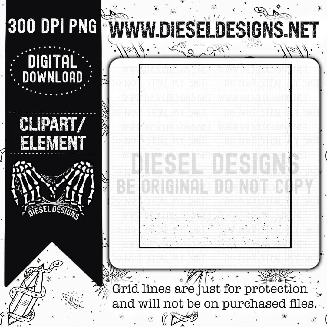 Polaroid 1 | 300 DPI | Transparent PNG | Clipart |