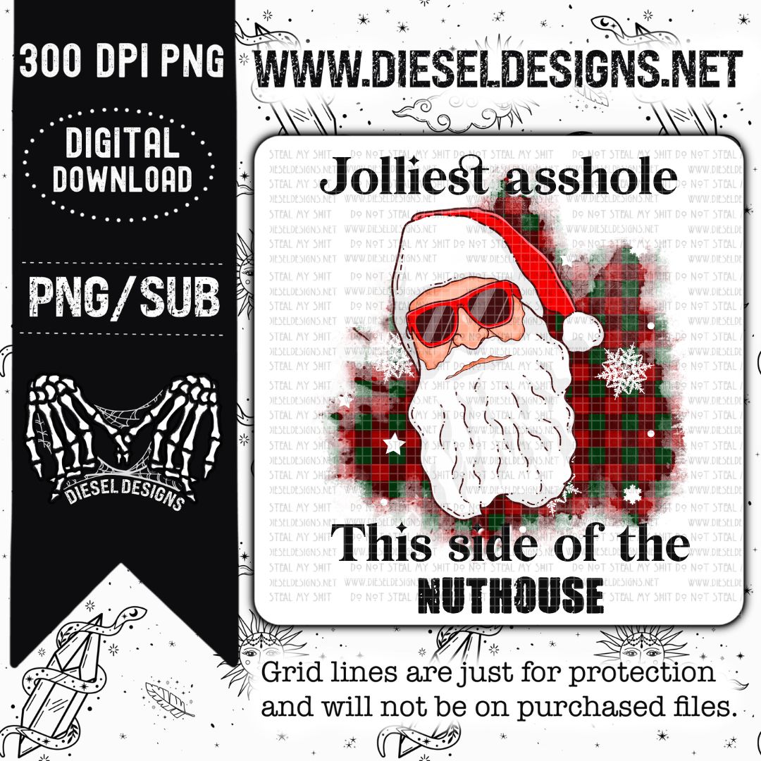 Jolliest Asshole PNG | 300 DPI | Transparent PNG