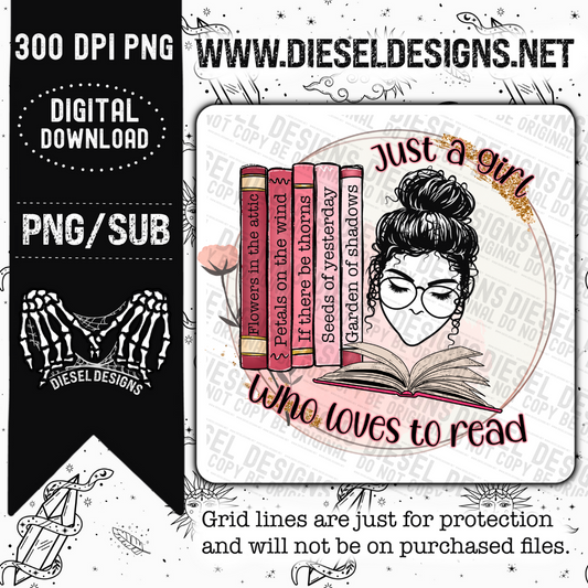 Just a girl  | 300 DPI | Transparent PNG