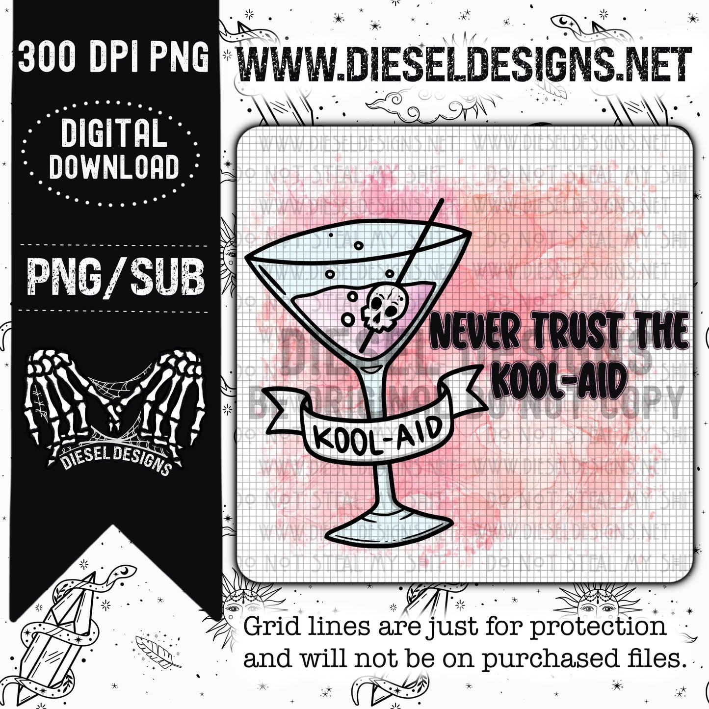 Never Trust The Koolaid PNG  | 300 DPI | Transparent PNG