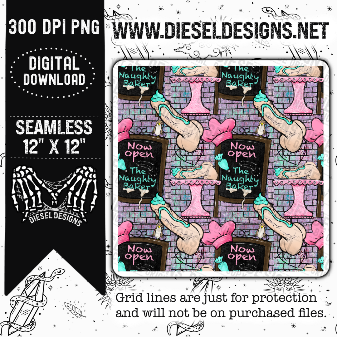 Penis seamless   | 300 DPI | 12" x 12" | Seamless File