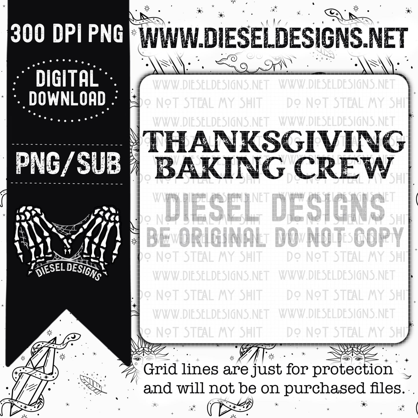 Thanksgiving Baking Crew PNG  | 300 DPI | Transparent PNG